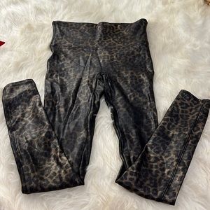 Faux leather, cheetah print Spanx size med